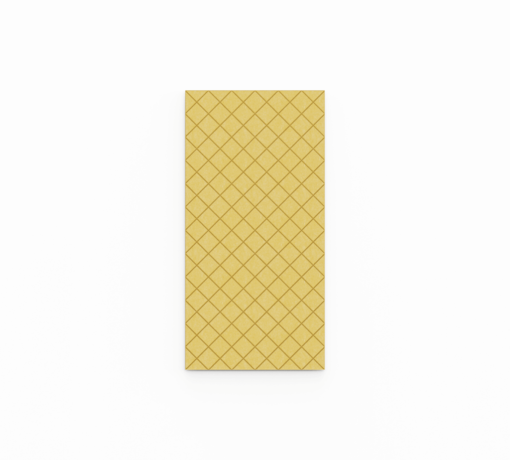 Caro M - a medium-sized felt acoustic felt wall panel with a classic checkered pattern, universal and effective.