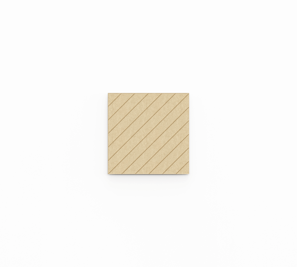 " Diagonal M sound proofing panels - a medium panel with a diagonal pattern, universal for various wall arrangements"