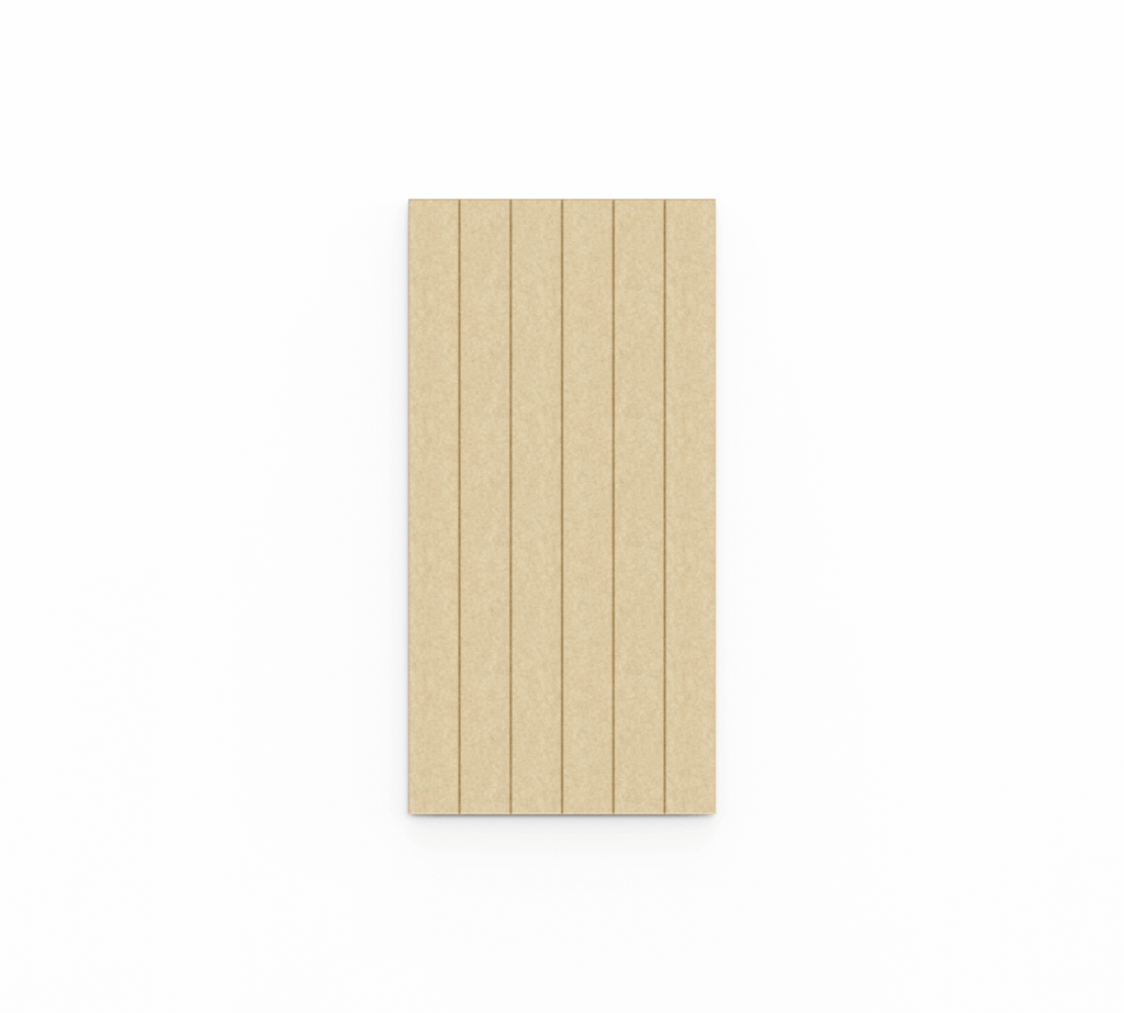 Vertical M Acoustical Wall Panels - a medium-sized felt panel with soundproofing, aesthetic and functional properties