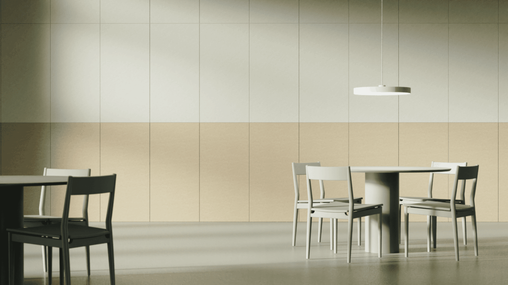 Calm acoustic panel - minimalist design for interior soundproofing, ideal for offices and homes.