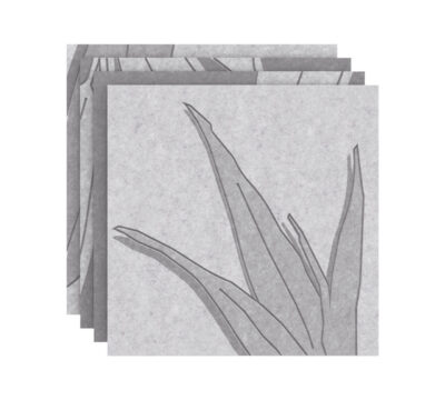 Botanic felt acoustic panel – nature-inspired pattern for harmonious interior soundproofing