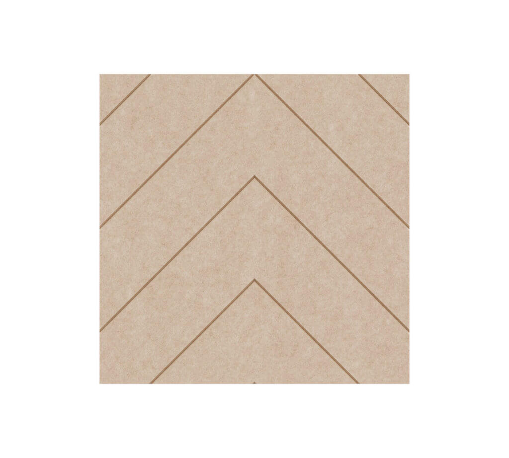 Chevron M felt acoustic panel – a unique chevron pattern to improve the acoustics and aesthetics of open space rooms