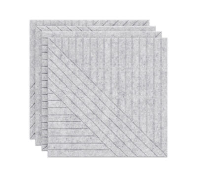 Slant felt acoustic panel – slanted pattern for dynamic soundproofing and room decoration