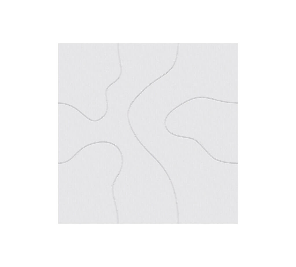 Spill felt acoustic panel – innovative design for effective soundproofing of office interiors, non-standard shape