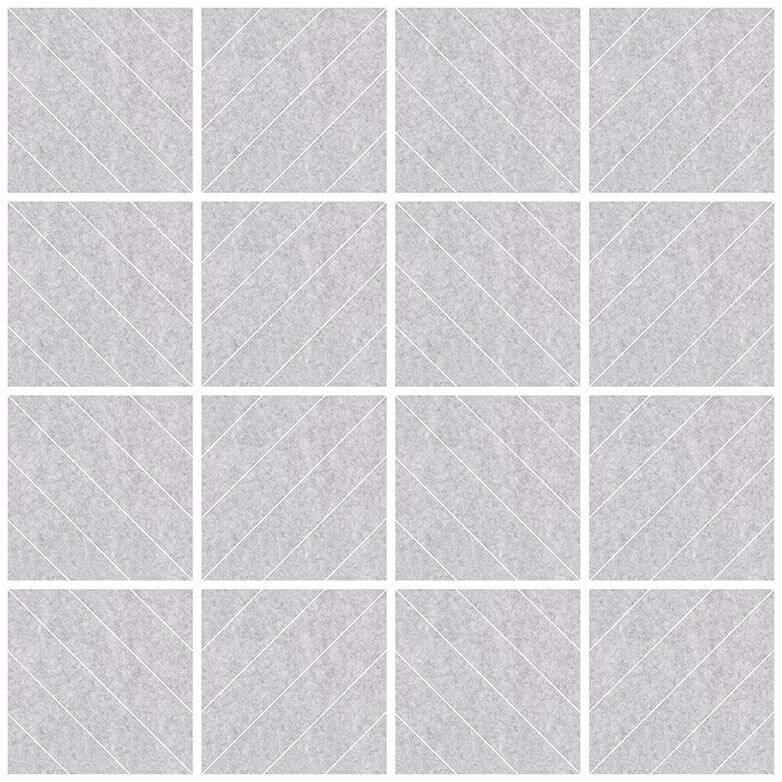 Diagonal L Acoustic Ceiling Panels